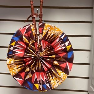 African Print Fan